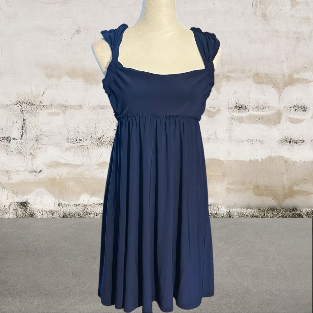 ABS Collection Women's Navy Blue Mini Dress Size Small - Picture 2 of 6